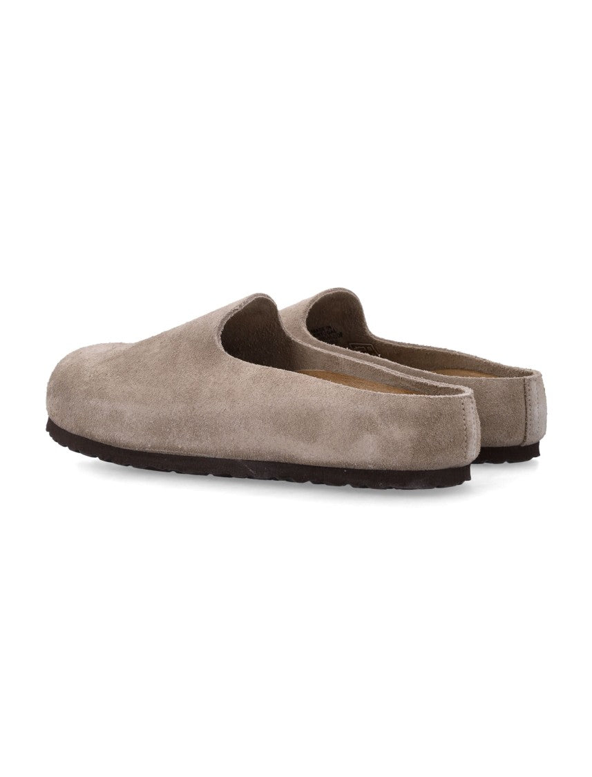 Birkenstock Amsterdam Closed-Structure Suede-And-Cork Clogs