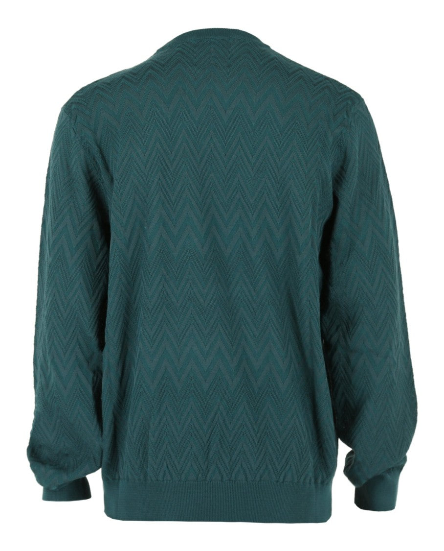 M Missoni Signature Zig Zag Patterned Sweater