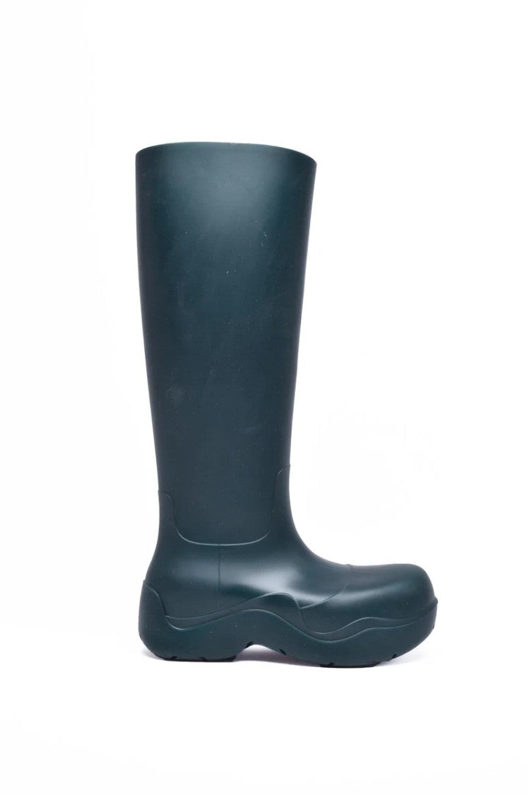 Bottega Veneta Rubber Galoshes - Forest Green