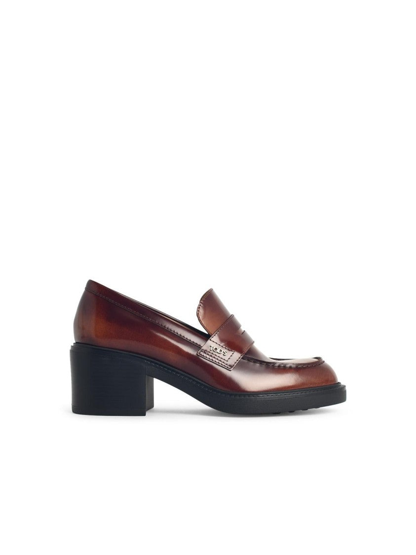 Tod's Brown Leather Loafers
