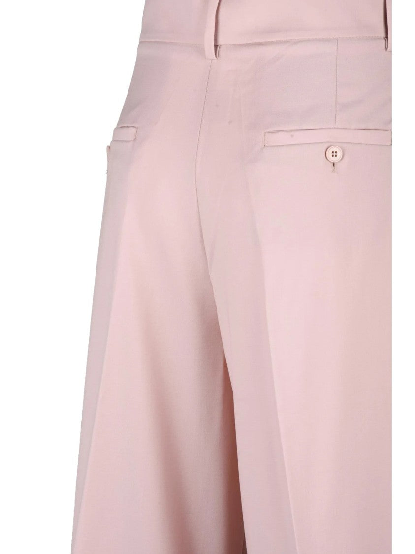 Max Mara Wide-Leg Virgin Wool Trousers With High Waist And Smooth Finish