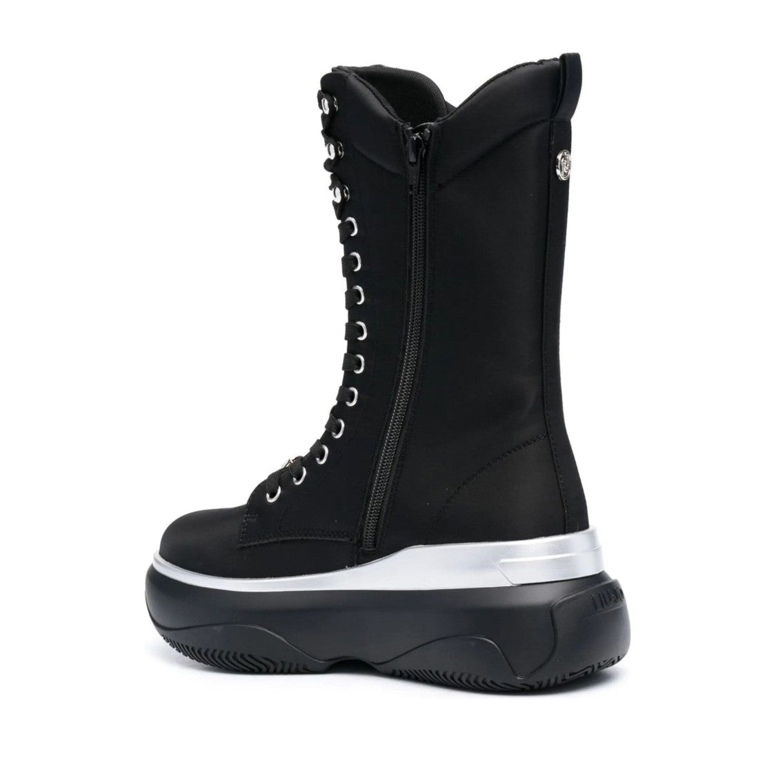 Liu Jo Black June 06 High-Top Lace-Up Chunky Platform Boots