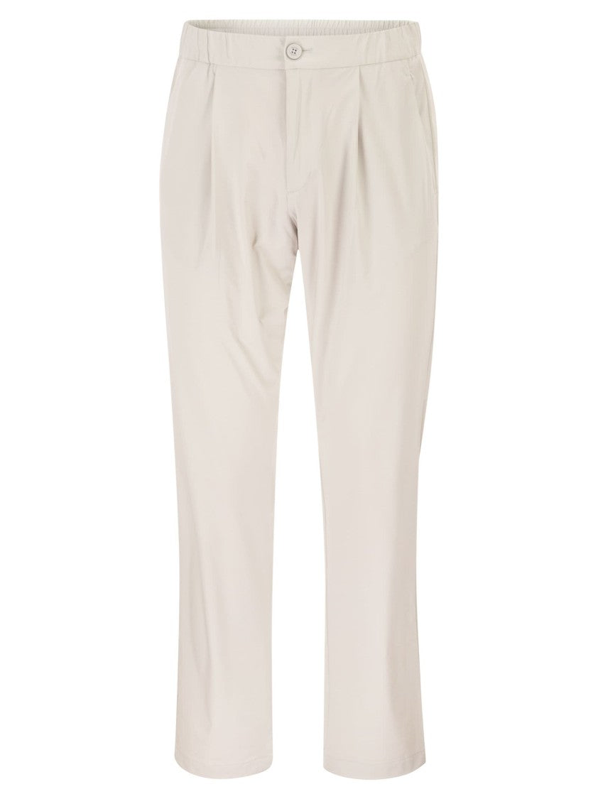 Herno Stretch Techno-Nylon Jogger Trousers With Pleats