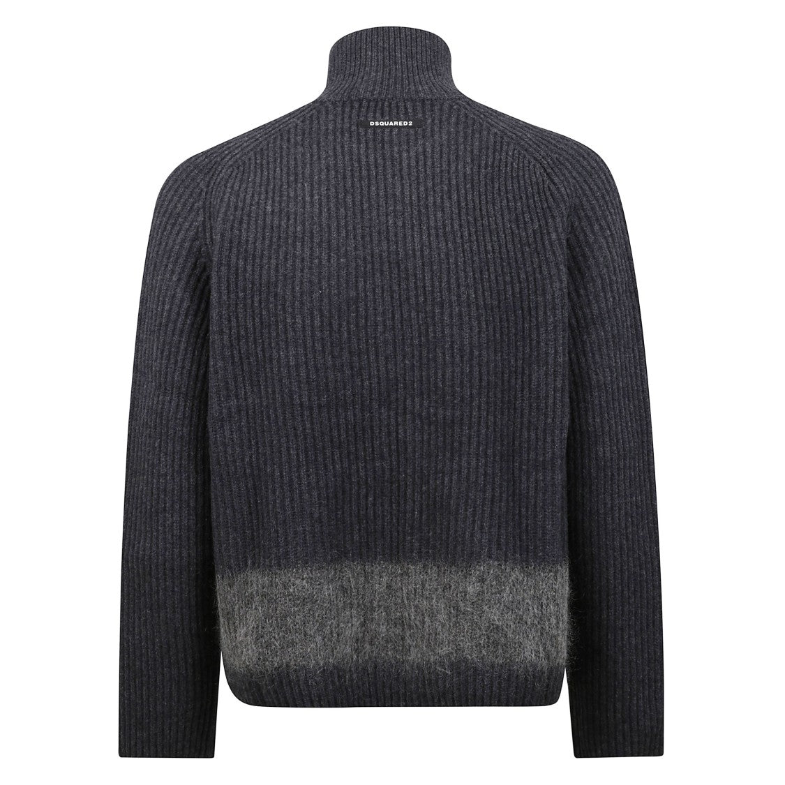 Dsquared2 Ribbed High-Neck Zip Sweater