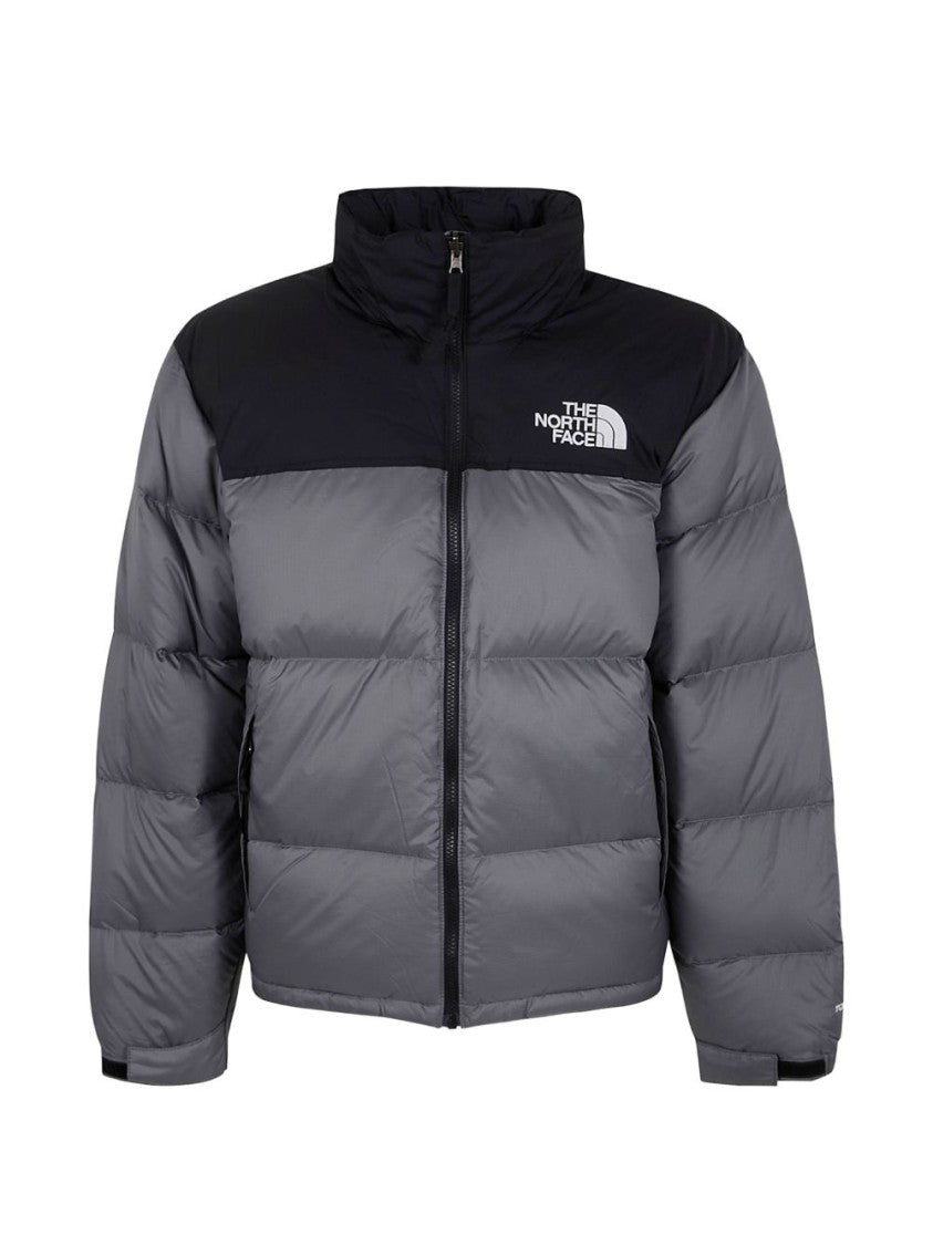 The North Face Puffer Jacket With High Collar And Two-Tone Design