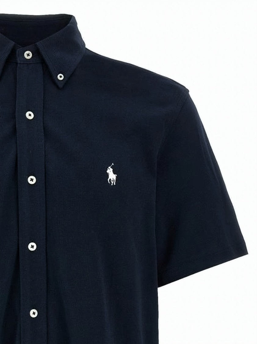 Polo Ralph Lauren Short-Sleeve Button-Down Shirt With Embroidered Logo