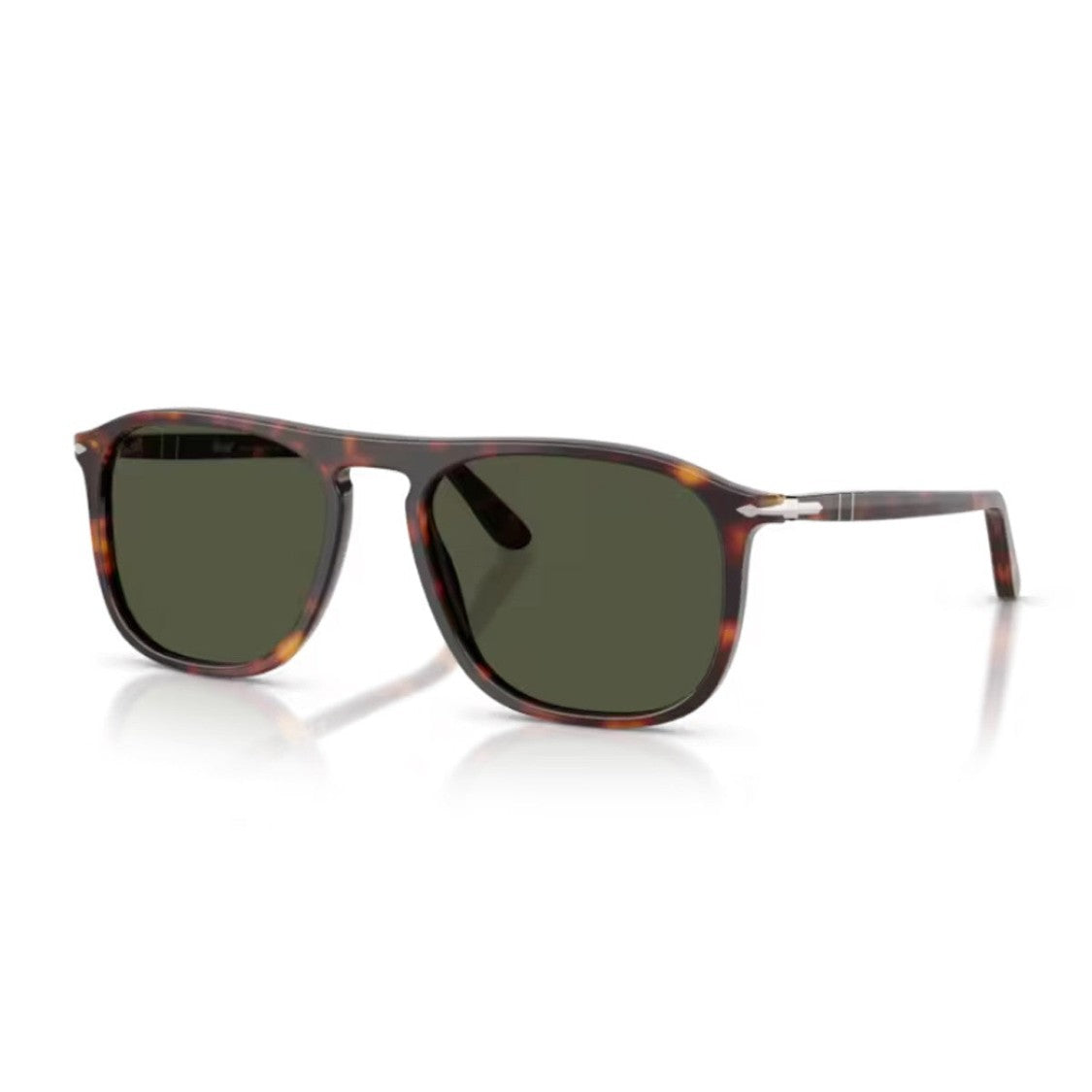 Persol Havana Po3392s Acetate Squared Sunglasses