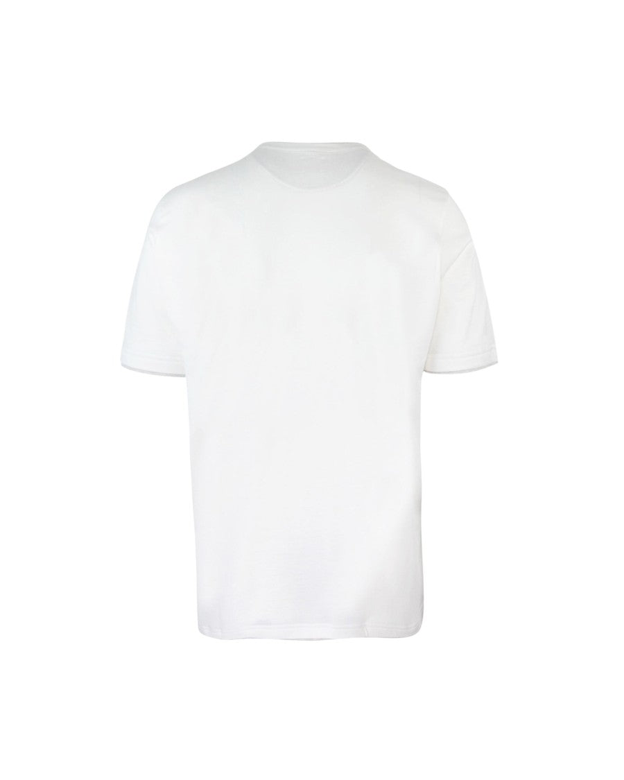 Eleventy White Crewneck T-Shirt