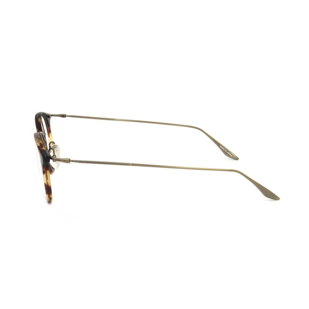 Barton Perreira Bp5095 480Lz Round Tortoiseshell Pattern Eyeglasses With Thin Metal Temples