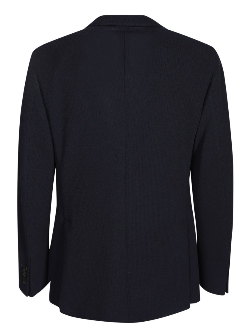 Boglioli Blue Single-Breasted Blazer