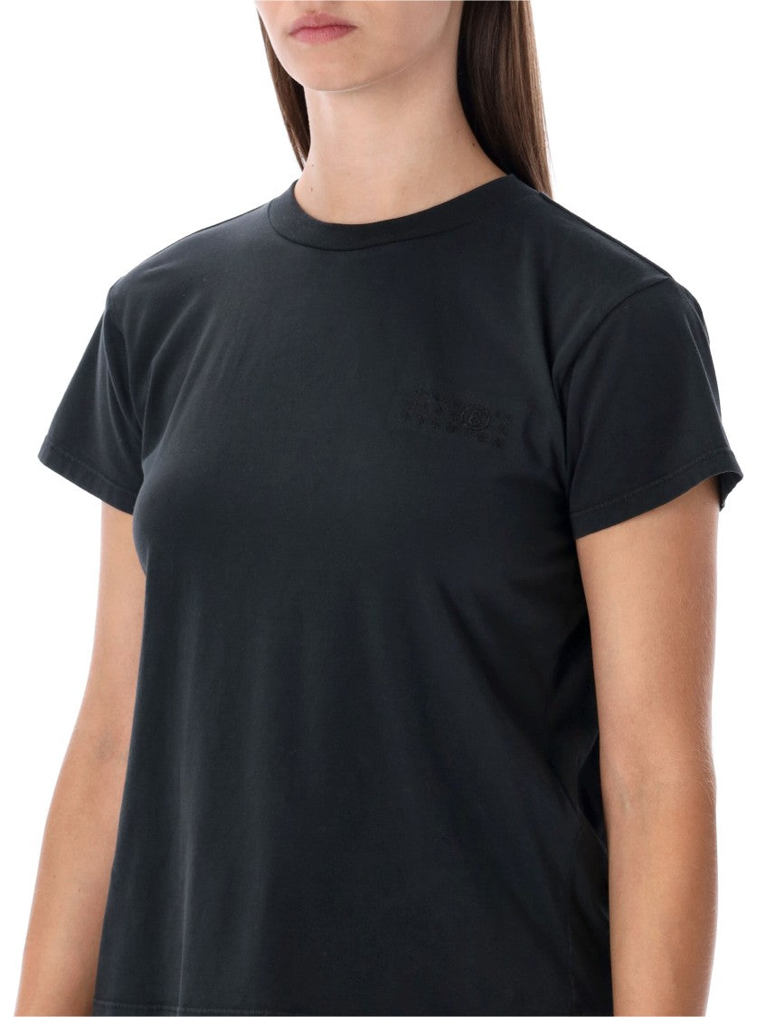 Mm6 By Maison Margiela Cotton Jersey T-Shirt With Unique Back Panel Detail
