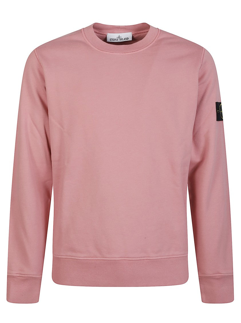 Stone Island Basic Logo Cotton Sweatshirt