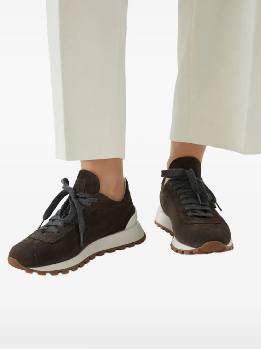 Brunello Cucinelli Chic Suede Sneakers