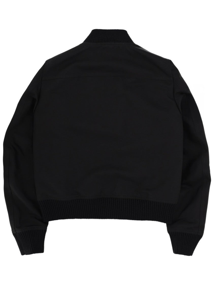 Rick Owens Heizer Flight Cropped Black Jacket