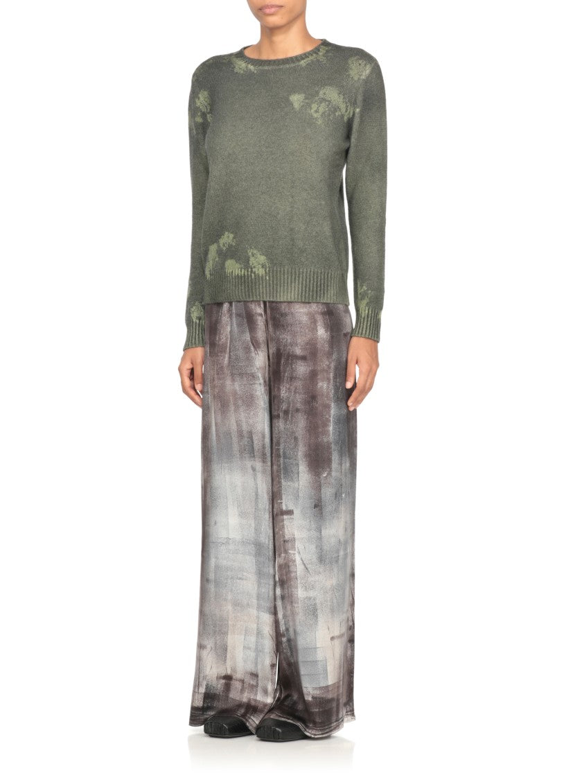 Avant Toi Textured Cashmere Sweater With Artistic Patterns
