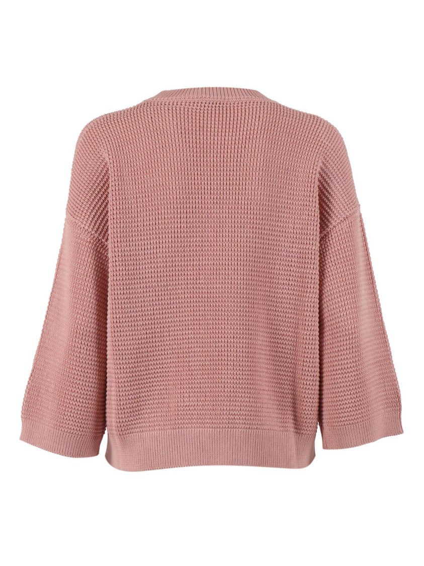 Peserico Textured Boxy Patch Pocket Sweater