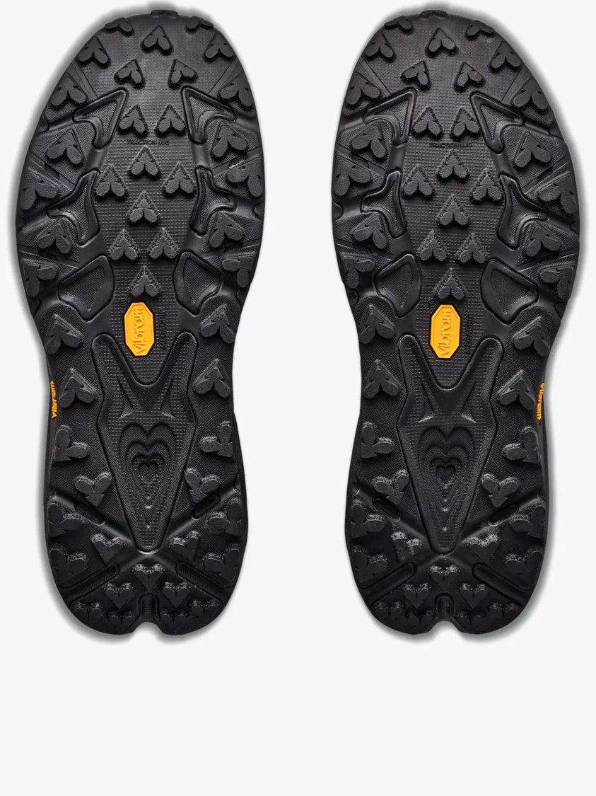 Hoka Trail-Ready Black Trail Running Shoes With Breathable Mesh