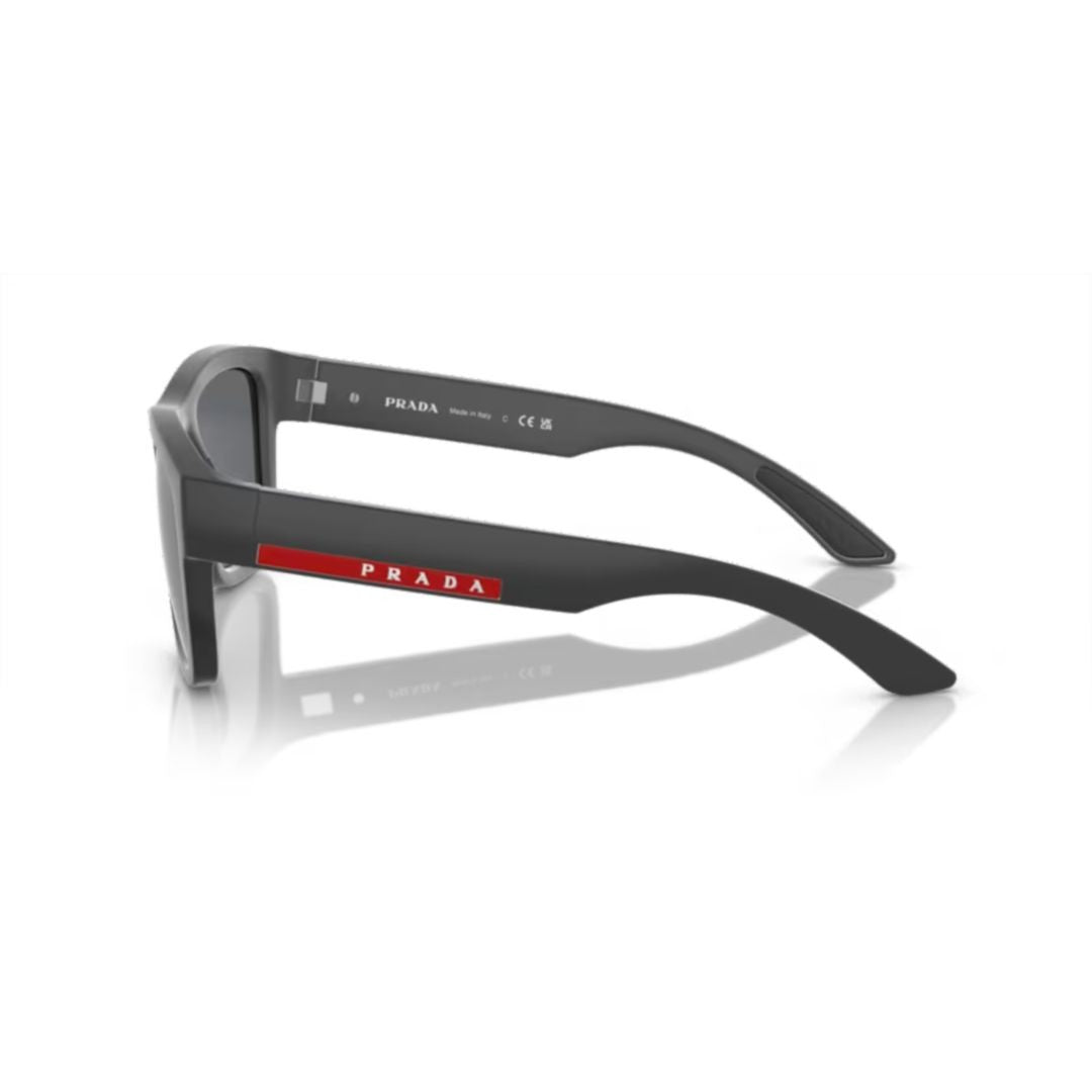 Prada Linea Rossa 0Ps 01Zs Sporty Matte Black Rectangular Sunglasses