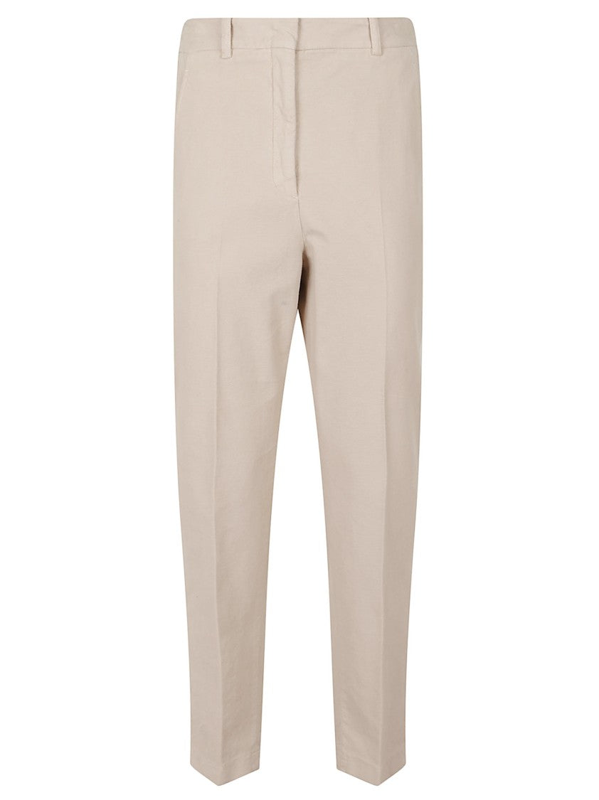 Incotex Natural Stretch Moleskin Trousers With Tailored Fit