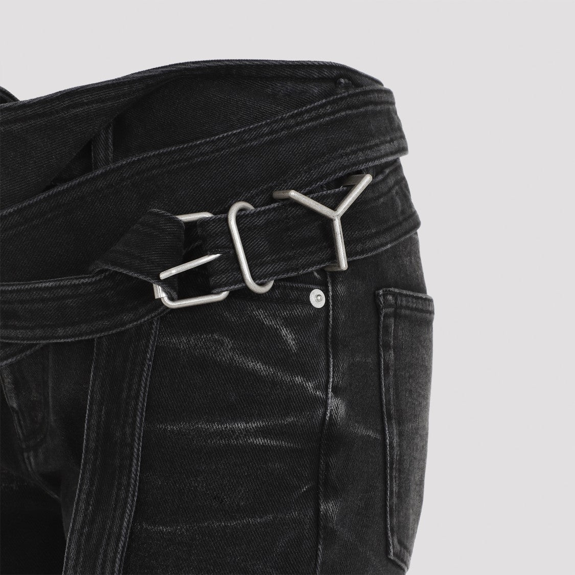 Y/Project Wrap Belt Jeans