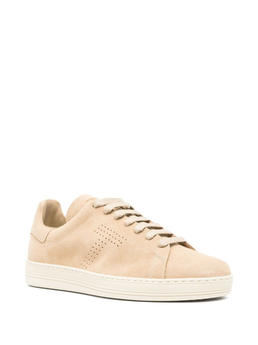 Tom Ford Sand Beige Suede Sneakers