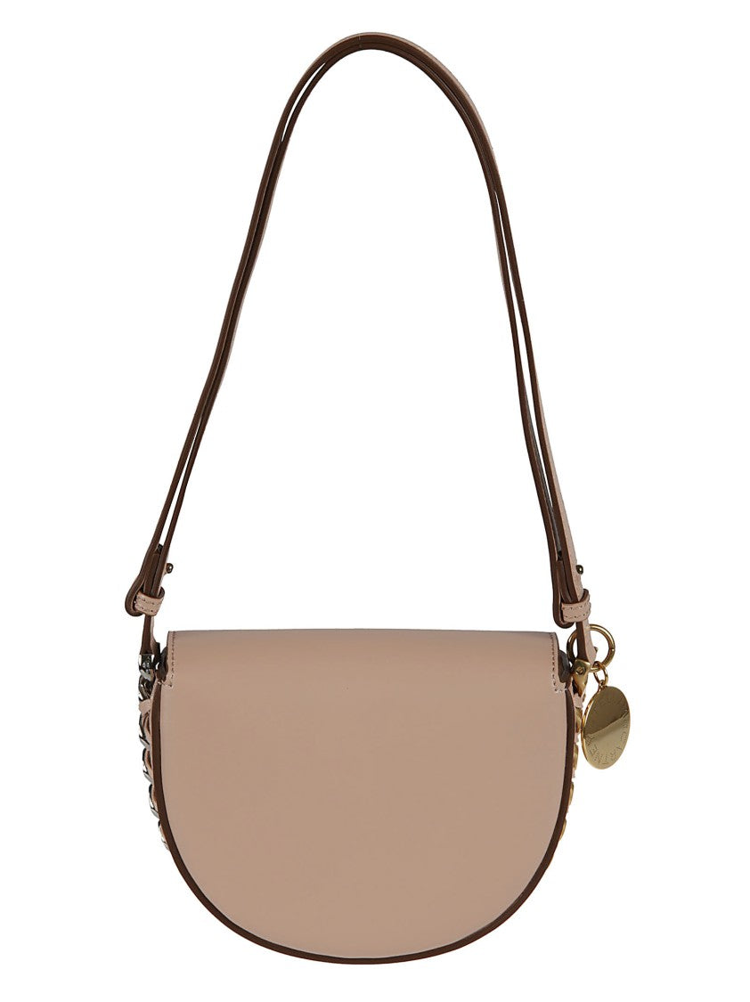 Stella Mccartney Structured Half-Moon Shoulder Bag With Gold-Tone Accents