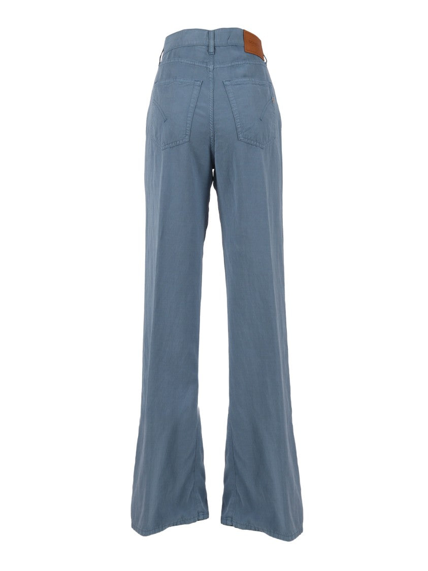 Dondup Relaxed Straight Leg Straight-Leg Pants