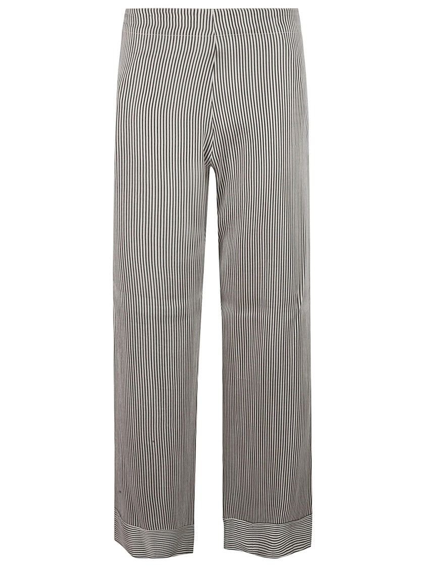 Fabiana Filippi Vertical Stripe Wide-Leg Trousers