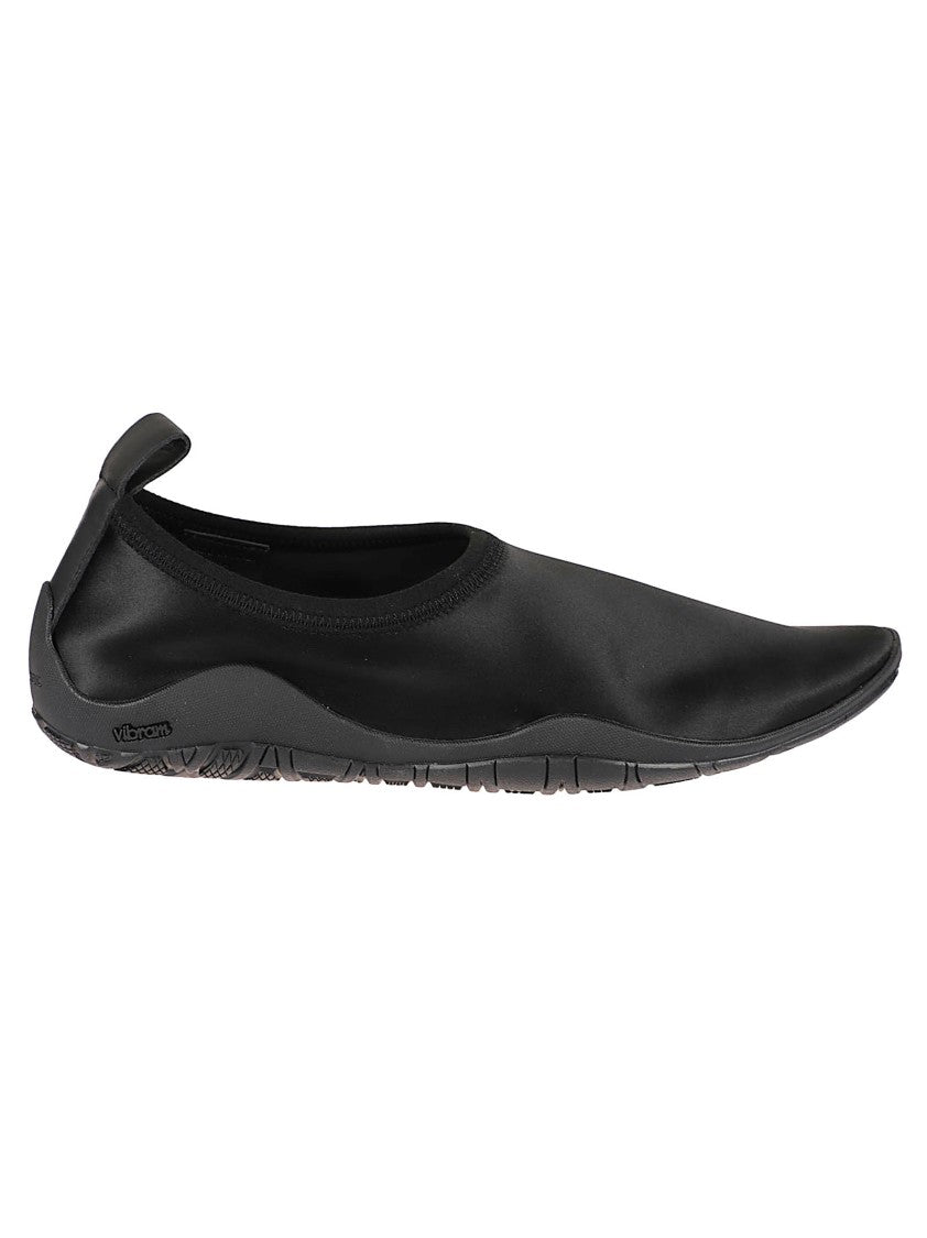 Jil Sander Streamlined Black Slip-On Shoes With Minimalist Design