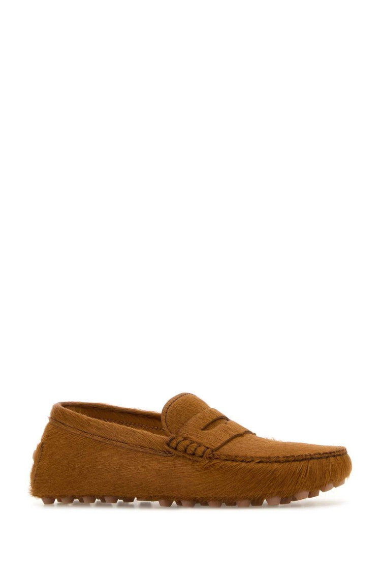 Tod's Caramel Calf Hair Loafers