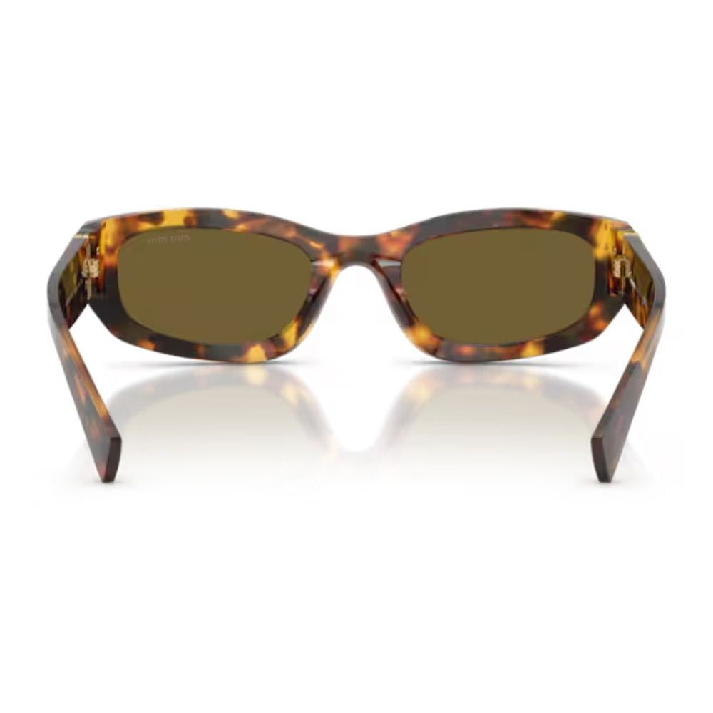 Miu Miu 0Mu B04s Miu Glimpse Rectangular Honey-Havana Sunglasses