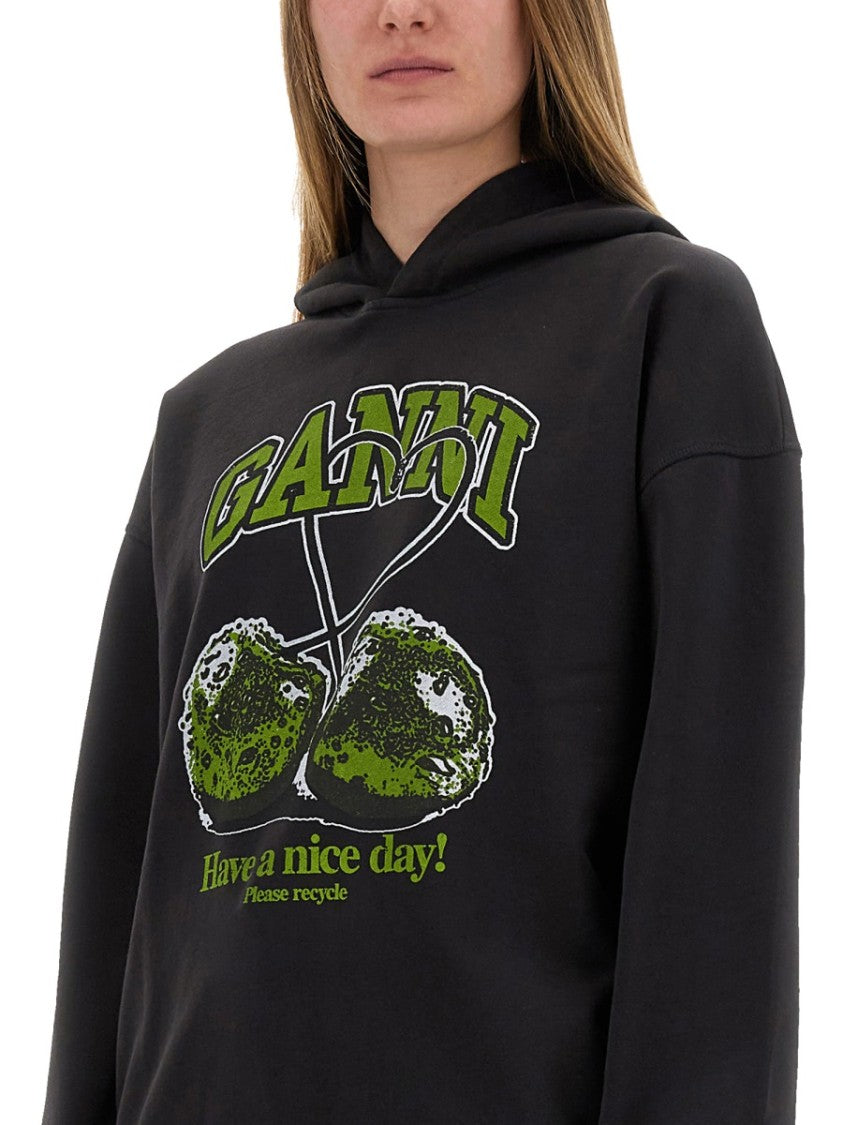 Ganni "Isoli Cherries" Sweatshirt