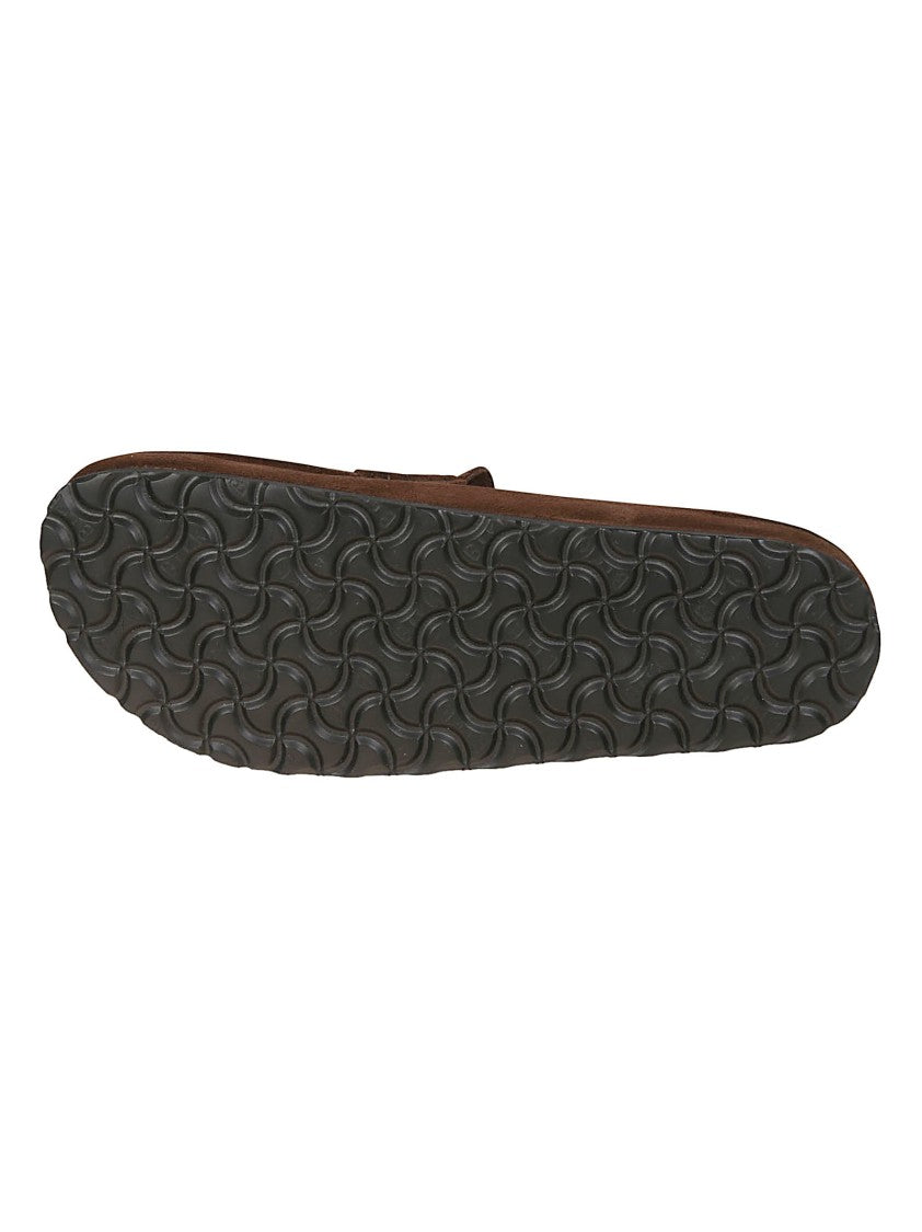 Birkenstock Brown Naples Suede Sandals