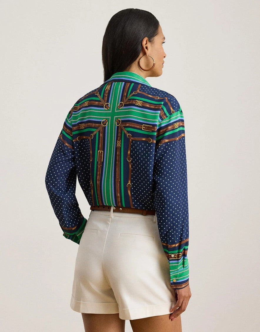 Lauren Ralph Lauren Kotta Long Sleeve Button Front Shirt