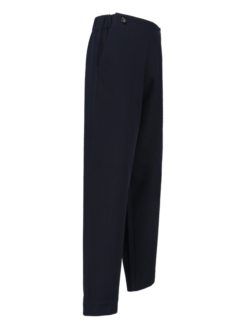 Sibel Saral Cropped Wide-Leg Trousers With Button Details