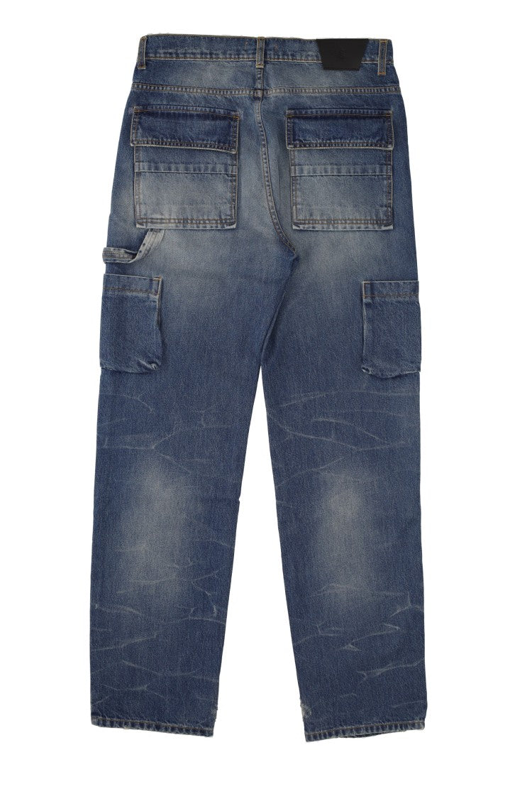 Salvatore Santoro Pure Cotton Ripped Jeans
