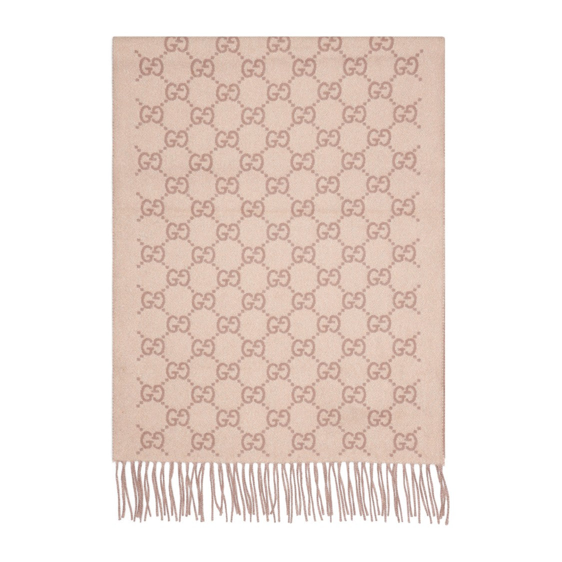 Gucci Cashmere Blend Scarf With Delicate Fringes