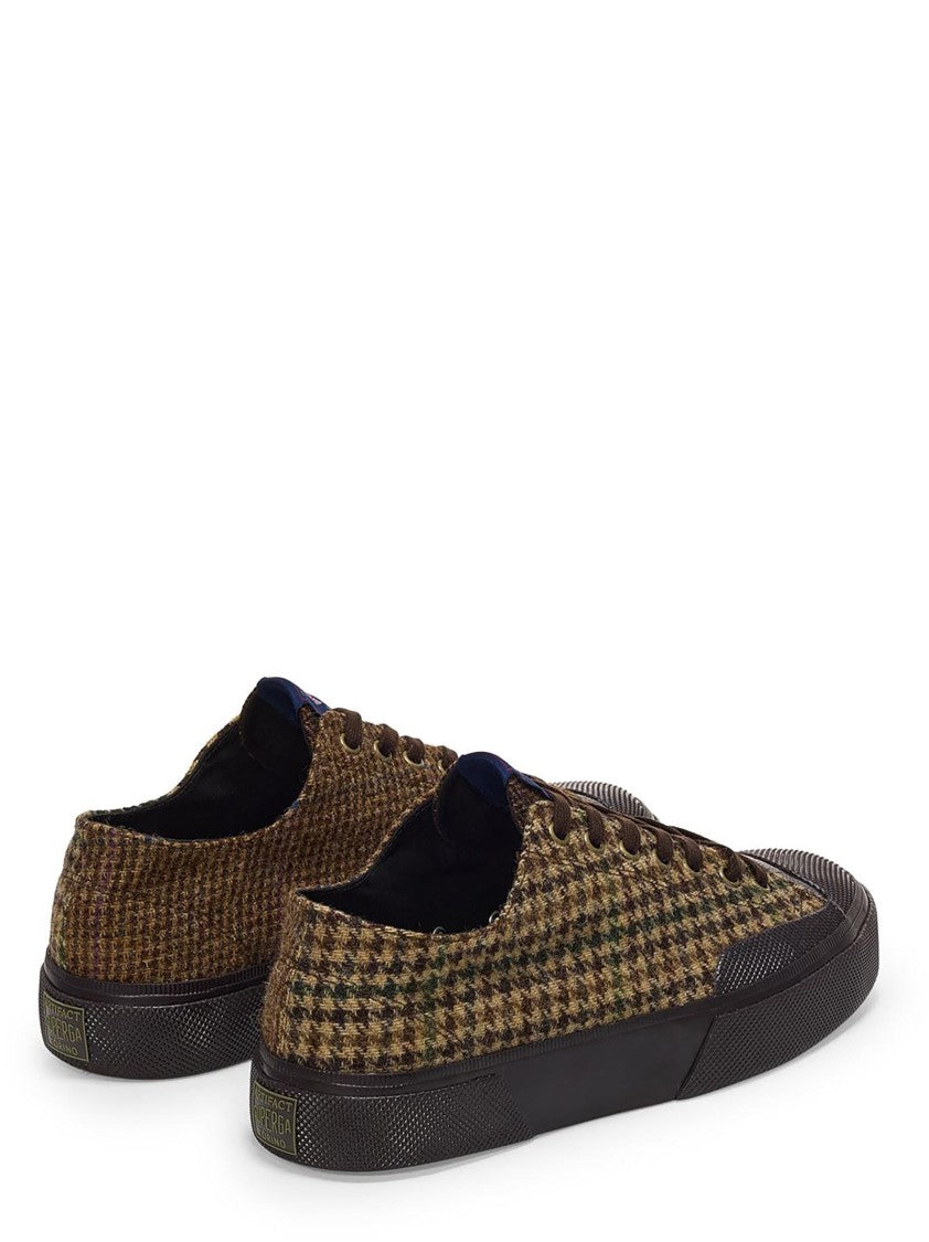 Superga Patchwork Houndstooth Low-Top Sneakers