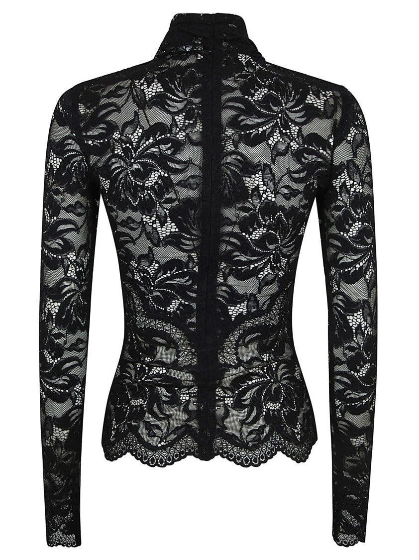 Paco Rabanne Polyamide Blend Black Knit Top