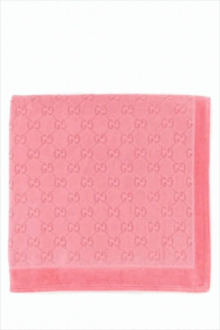 Gucci Textured Cotton Scarf With Plush Finish