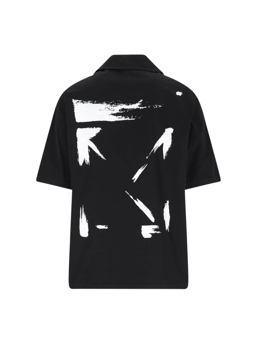Off-White Brush Arrow Shirt – Black