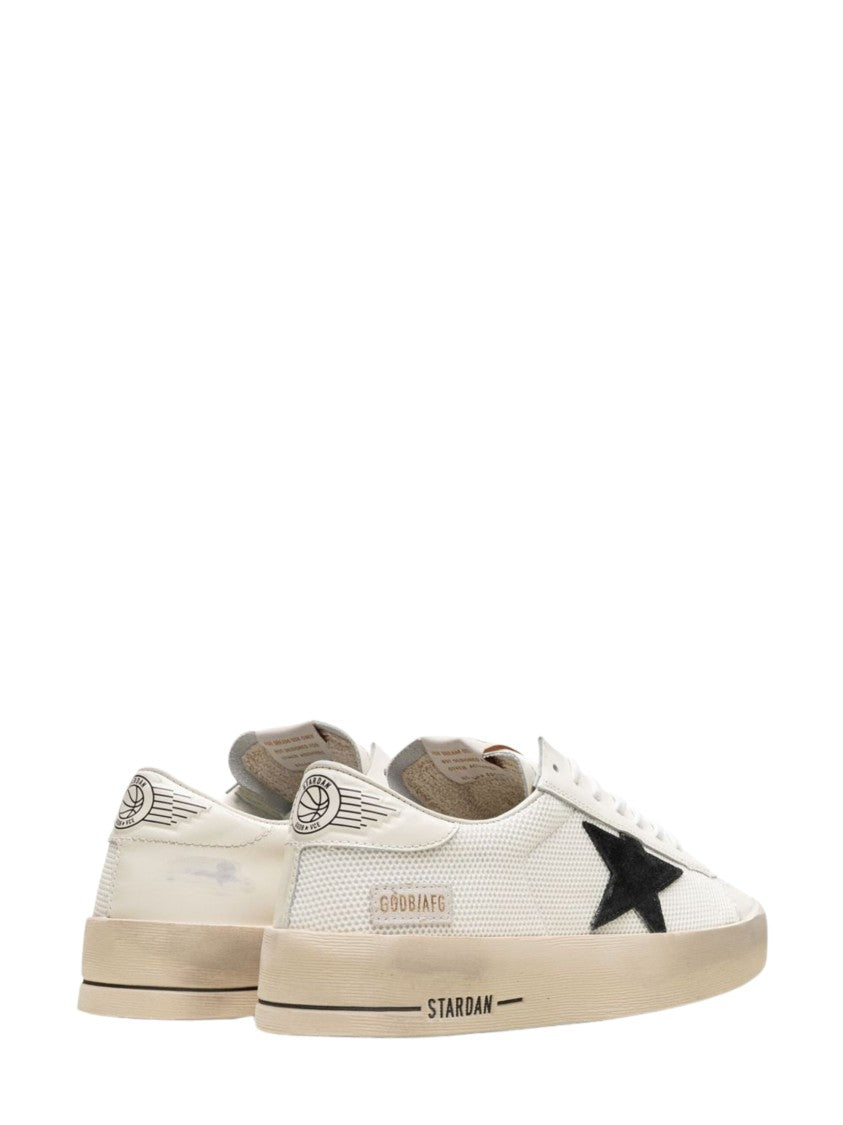 Golden Goose Black Perforated Upper Winged Emblem Low-Top Sneakers