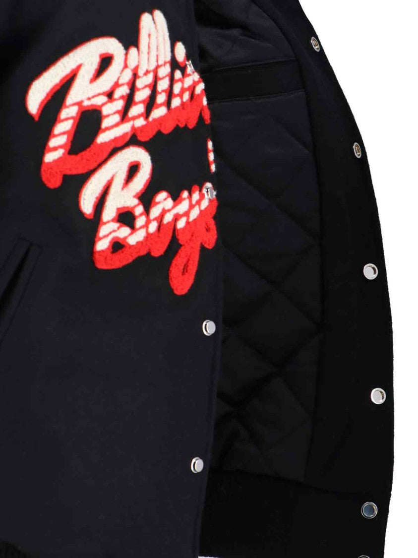 Billionaire Boys Club Minimalist Black Jacket With Fitted Silhouette And High Collar