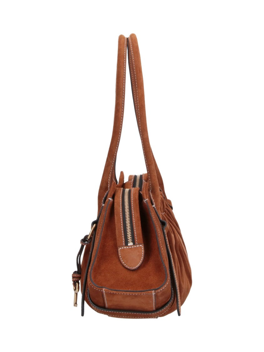 Marc Jacobs Brown The Christina Suede Shoulder Bag