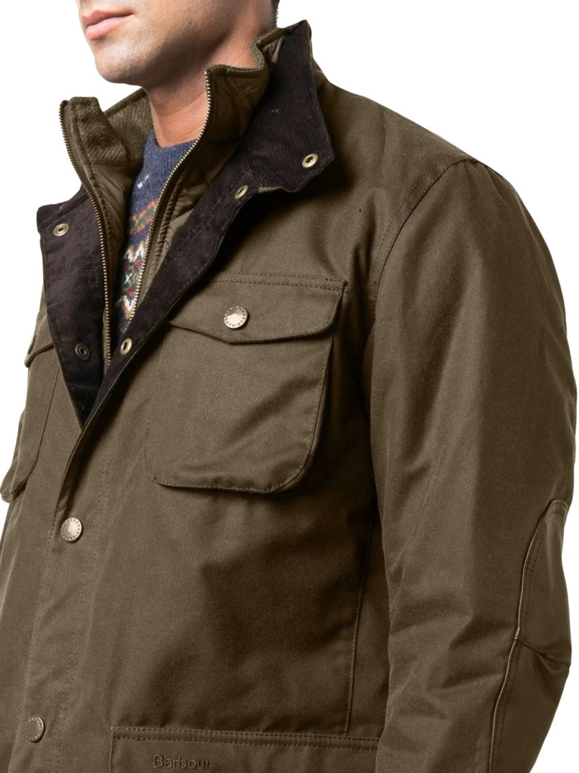 Barbour Ogston High-Neck Waxed Jacket