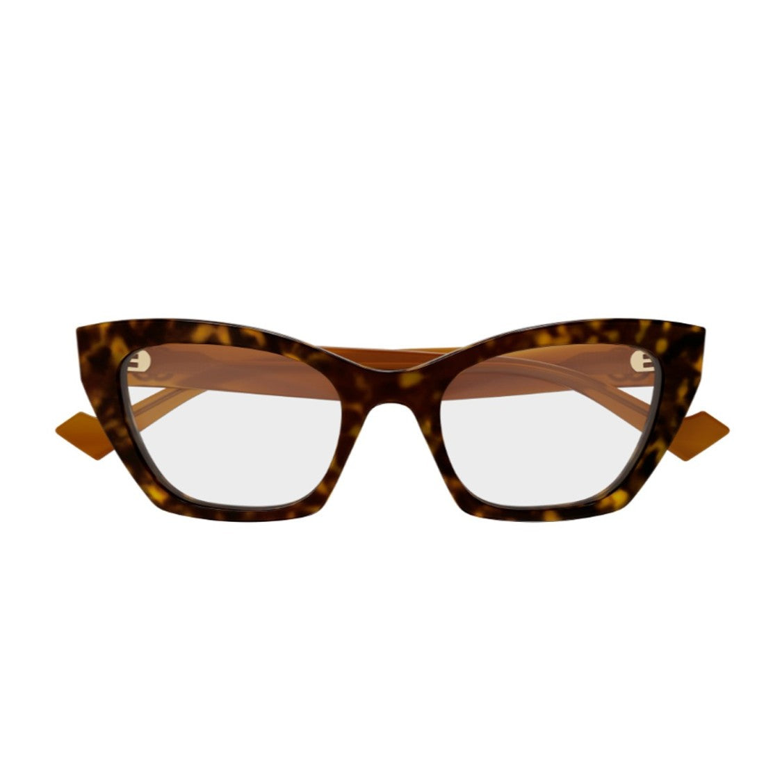 Gucci Havana Gg1334o Linea Emblem Acetate Cat-Eye Sunglasses