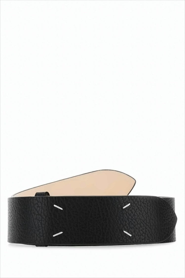 Maison Margiela Textured Calf Leather Regular Belt
