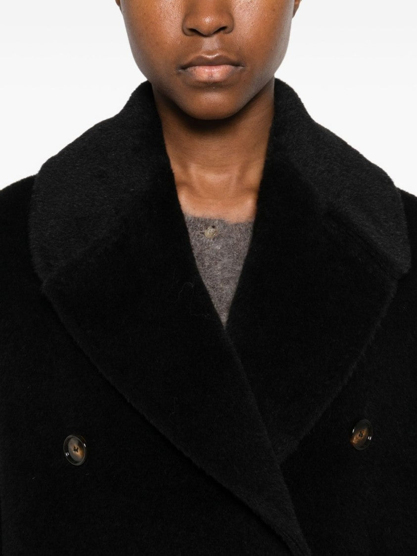 Tagliatore Double-Breasted Alpaca And Virgin Wool Coat