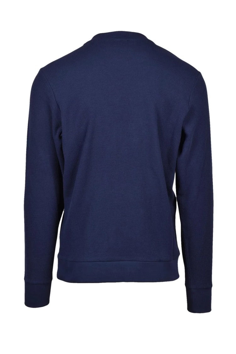 Diesel Blue Cotton Men's Crewneck Sweatshirt
