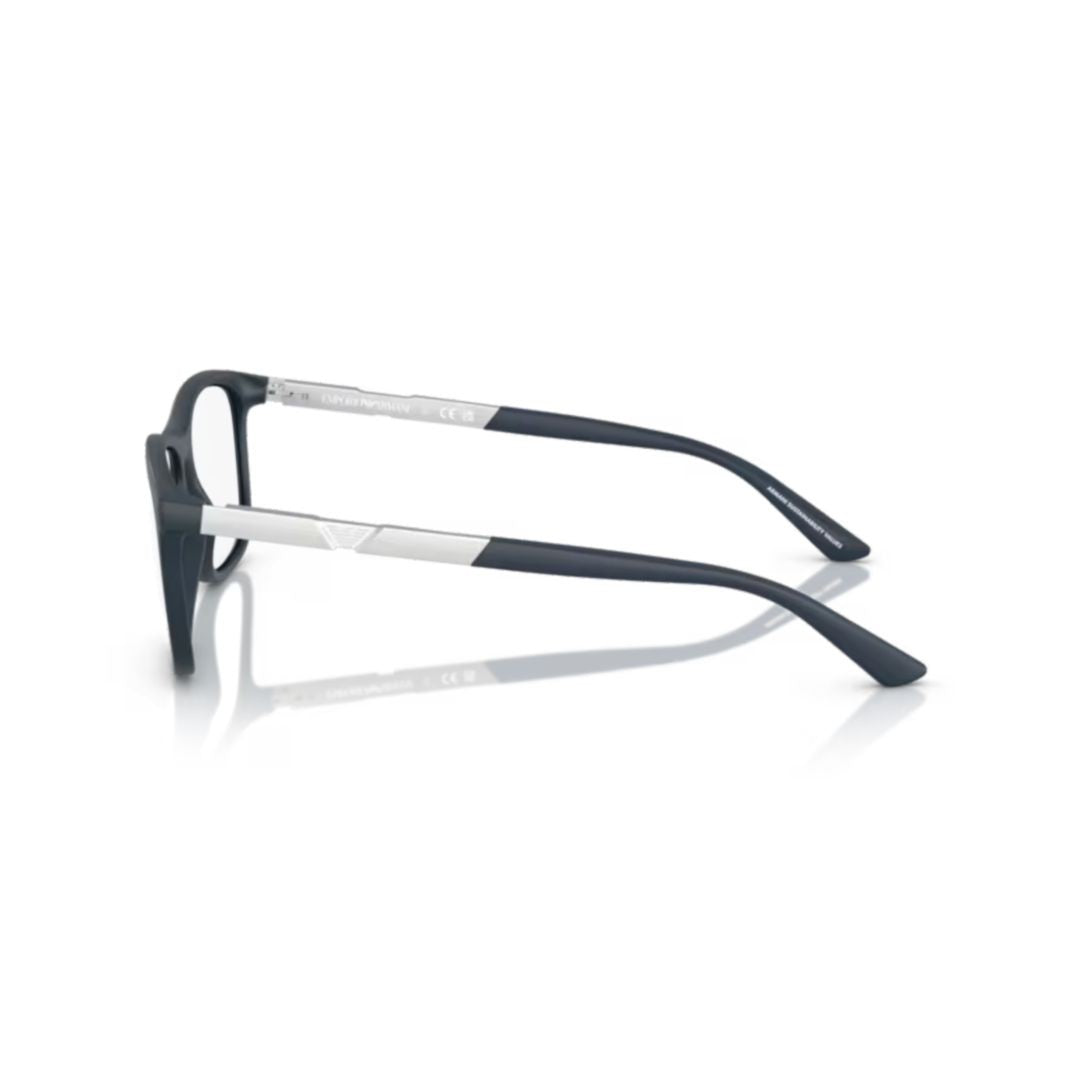 Emporio Armani 0Ea3247 Rectangular Frame Eyeglasses With Matte Finish